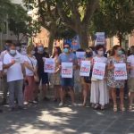 Concentración en Palma para defender los servicios públicos tras la pandemia del Covid-19