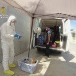 La Guardia Civil realiza labores de desinfección en el Hospital de Can Misses