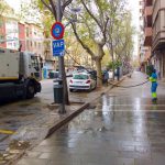 Emaya comienza a limpiar las calles de Palma con materiales desinfectantes