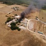 Incendio agrícola en Santa María