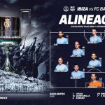 La UD Ibiza sale con su once de gala ante el FC Barcelona