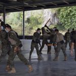 El Regimiento Palma 47 y la Policía Nacional se entrenan en combate en intervención no letal