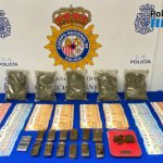 Un arrestado y un punto de venta de marihuana y hachís desmantelado en Palma