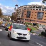 Unos 65 coches participan en Mahón en la caravana en favor de la unidad de España