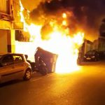 Arden varios contenedores en el barrio de Son Oliva 