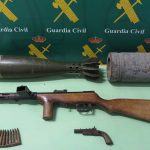 Incautan armas, cartuchería y proyectiles de uso militar sin documentación en Mallorca