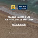 El Ajuntament d'Alcúdia cierra sus playas la noche de Sant Joan para evitar aglomeraciones