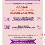 El Ajuntament d'Alcudia aplaza los actos del domingo dedicados al Día Internacional de la Mujer por el mal tiempo