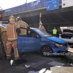 Auxilian a una mujer embarazada atrapada en su vehículo tras un accidente en Palma