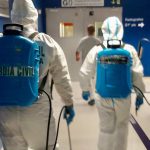 La Guardia Civil realiza labores de desinfección en todos los espacios del Hospital Can Misses