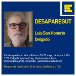 Localizado el hombre de 73 años desaparecido desde este martes en Palma