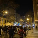 Unas 150 personas protestan en Palma para exigir la libertad del rapero Pablo Hasél