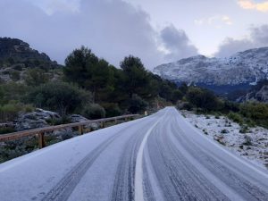 Nieve, Carretera, Mallorca
