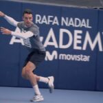 Rafel Nadal y Roberto Bautista entrenan en la Rafa Nadal Academy