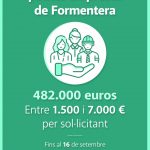 Formentera abre la segunda línea de ayudas para paliar los efectos de la crisis, dotada con 482.000 euros