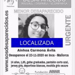 Aparece Ainhoa, la niña desaparecida en Inca