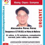 Prosigue la búsqueda del joven desaparecido en Palma Alexandre Pérez Pérez