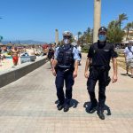 Policías españoles, italianos y alemanes patrullan juntos en Palma y Ibiza