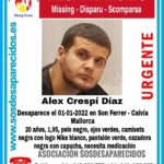 Desaparecido Álex Crespí en Son Ferrer desde el 1 de enero