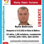 Se busca a Rytis Baltrusis, desaparecido en Palma