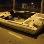 Dos años lleva aparcada esta barca en una calle de Son Güells de Palma