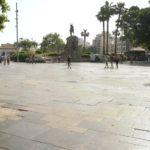 En los próximos días arrancarán las obras para cambiar el pavimento de la Plaza España de Palma