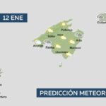 Predicción para el jueves: Alguna lluvia débil en Menorca y el norte de Mallorca