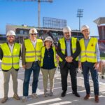 El alcalde de Palma visita las obras de remodelación del Estadio de Son Moix