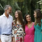 La Familia Real aprovecha sus vacaciones en Mallorca para visitar los Jardines de Alfàbia
