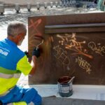 Palma ha eliminado unas 1.100 pintadas vandálicas entre los meses de julio y agosto