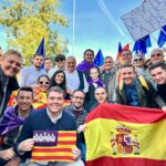 Representantes del PP Baleares asisten a la manifestación contra la amnistía en Madrid