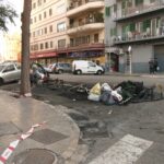 Un detenido por un incendio de contenedores tras una discusión con su hermana en Palma