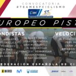Representación balear en la Selección Española que participa en el Campeonato de Europa de ciclismo en pista