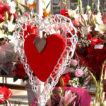La Rambla de Palma se engalana con rosas rojas para celebrar San Valentín