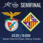 El Mallorca Palma Futsal se medirá al Benfica en las semifinales de la Champions