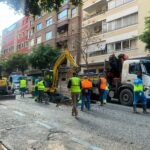 Reparada la avería que ha inundado la calle Ramón y Cajal de Palma