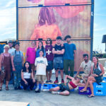 Los alumnos de Bellas Artes de ADEMA, en el festival de muralismo y arte callejero del Street Art Live de Port Adriano