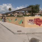 Usuarios de Aspace, el artista urbano Sath y el Ayuntamiento de Marratxí inauguran el mural del proyecto 'Un libro, una aventura'