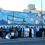 Endesa inaugura el mural artístico de la central de Eivissa realizado por los alumnos de la Escuela de Arte de Eivissa e Ibiza Art Union