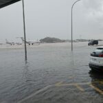 Las fuertes lluvias causan el caos en el aeropuerto de Palma