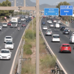 La Vía de Cintura en su enlace con la Autopista de Inca es la zona más saturada de toda la red de carreteras de Mallorca