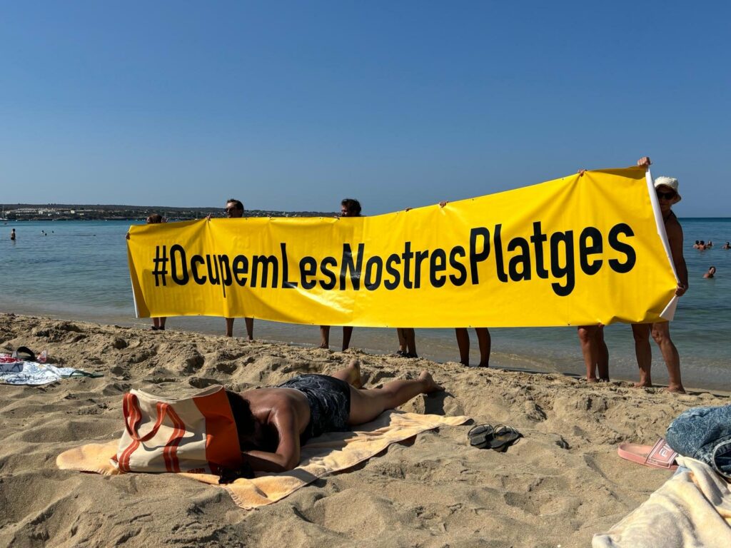 Protesta de Mallorca Platja Tour en Playa de Palma