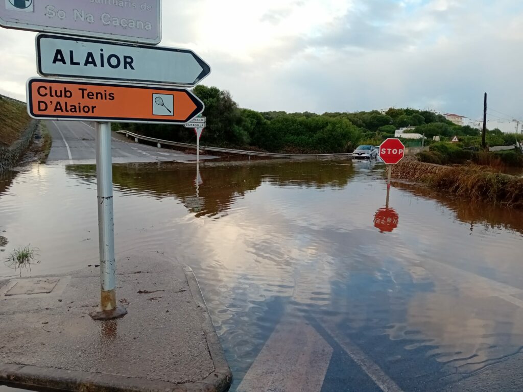 la dana en menorca