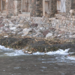 Vecinos atemorizados tras el desbordamiento del torrente en Cala Estellencs