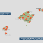 Activan alerta amarilla en Baleares por fuertes vientos de hasta 50 km/h para mañana jueves